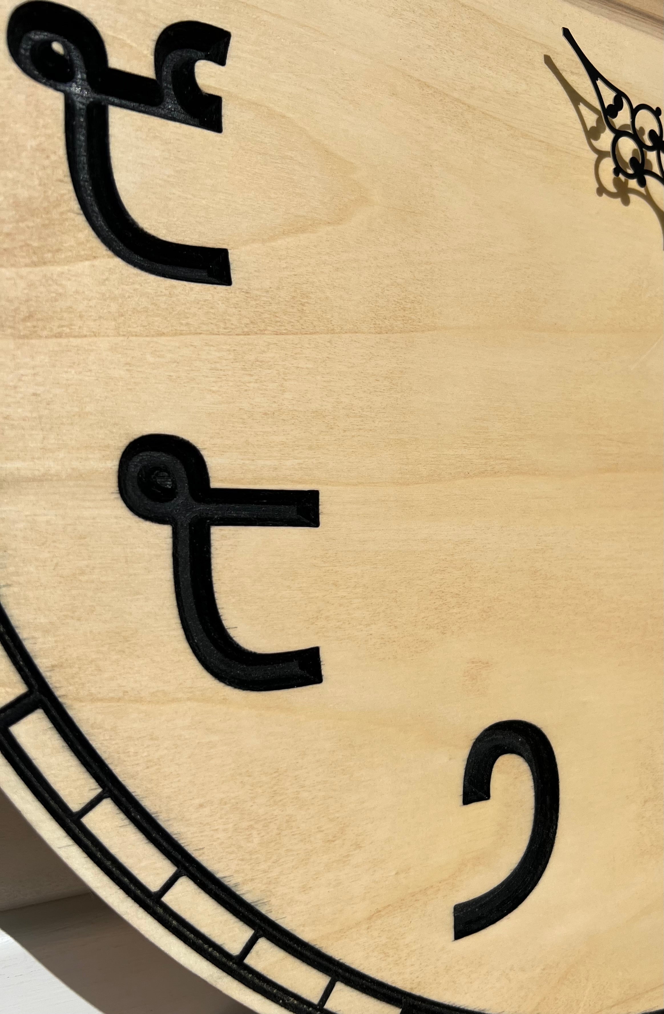 Tyger Ply Pine Wall Clock – 57 cm | German Mechanism | Heavy-Duty Build